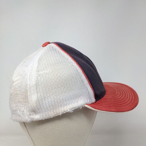 LB Fitted Trucker Hat Small-Medium Multi Embroidered Letters Mesh Back - Picture 4 of 8